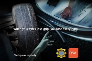 “Grip” is the new tyre safety campaign in force by the RSA image