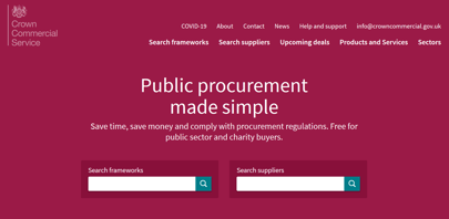 Transpoco listed on the Crown Commercial Service website (CCS) image